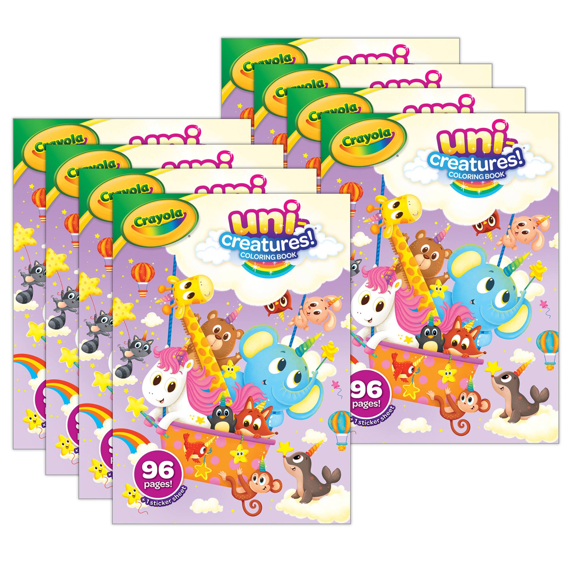 Crayola® Uni-Creatures Coloring Book, Pack of 8